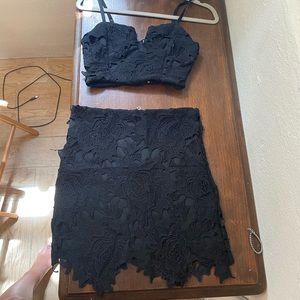 Skirt and crop top set